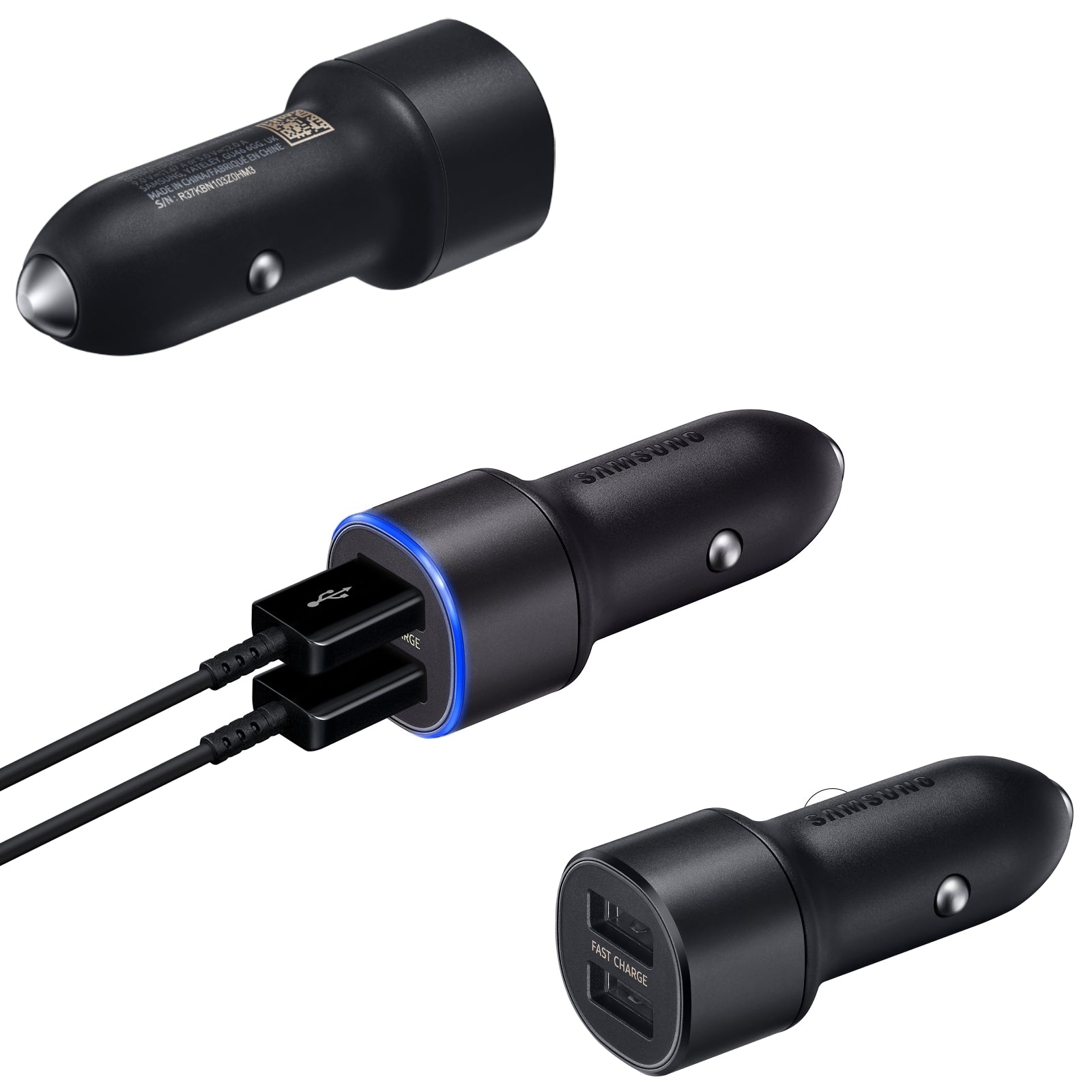 Genuine Samsung Fast Car Charger USB Type C Micro Galaxy S21 S20 Note 10 iPhone