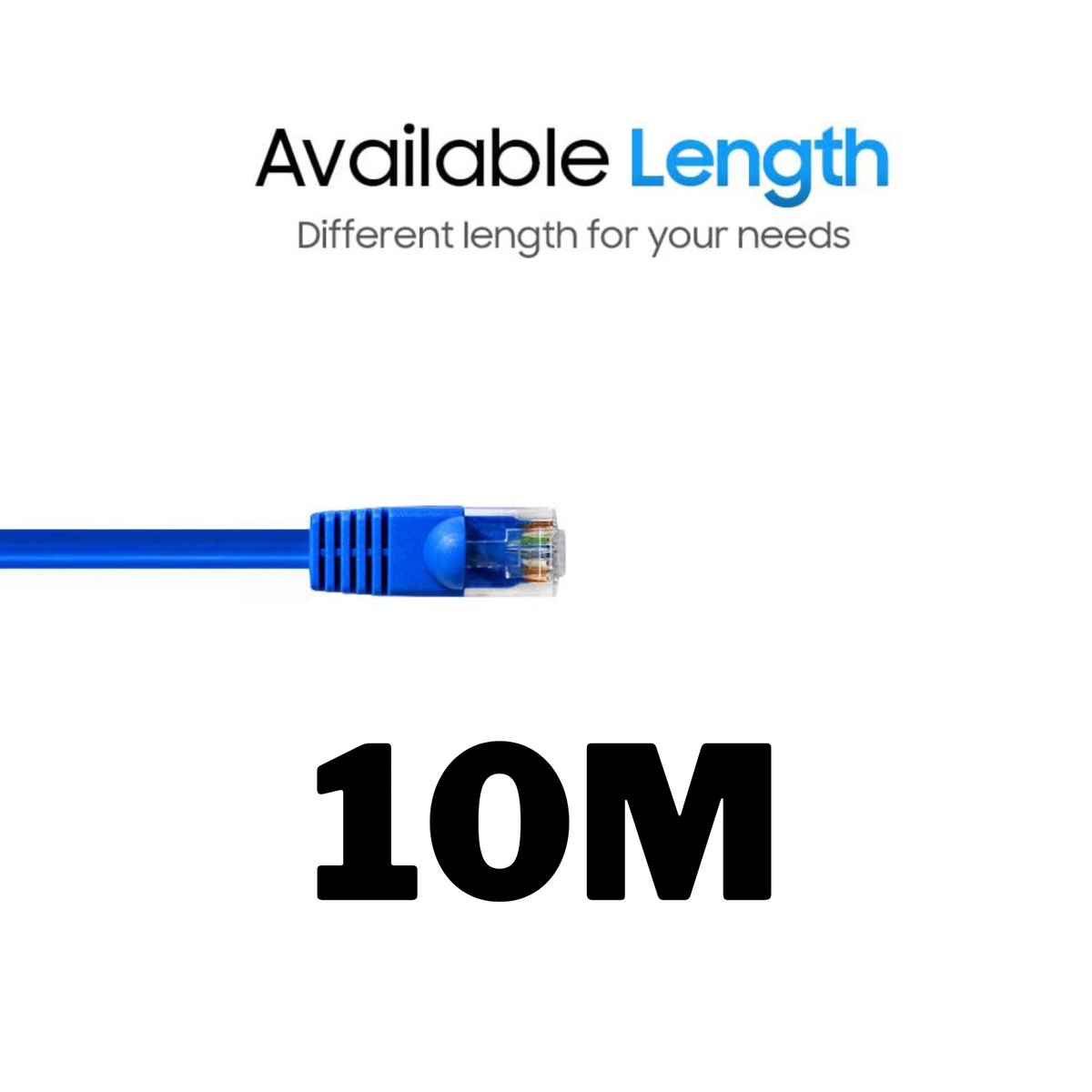 Portable Ethernet Network LAN Patch Cable CAT6 Network Link RJ45 1000Mbps - 10M
