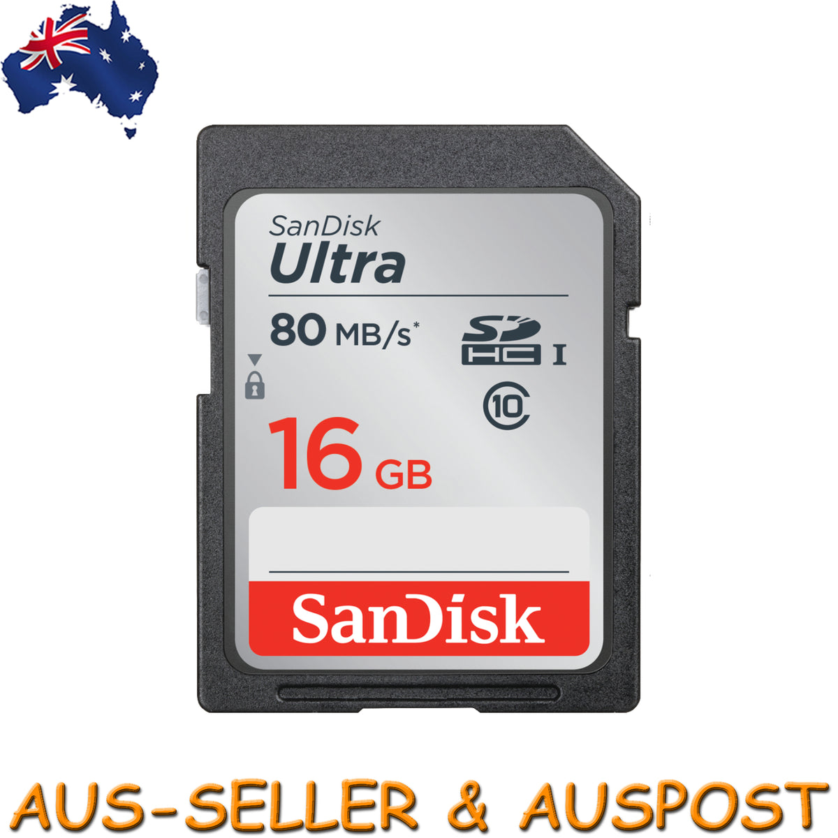 SanDisk Ultra 16GB SDHC UHS-I 80MB/S Class 10 SD Camera Memory TF Card Full HD