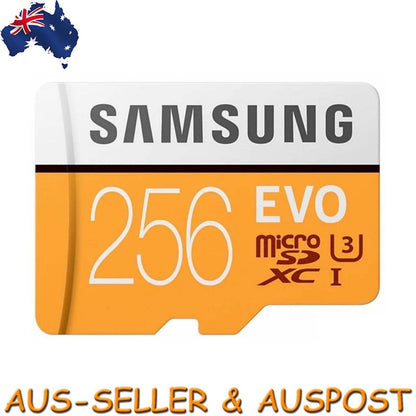 Samsung Evo 256GB Micro SD Card SDXC 100MB/S Class 10 Phone TF Card Memory Video
