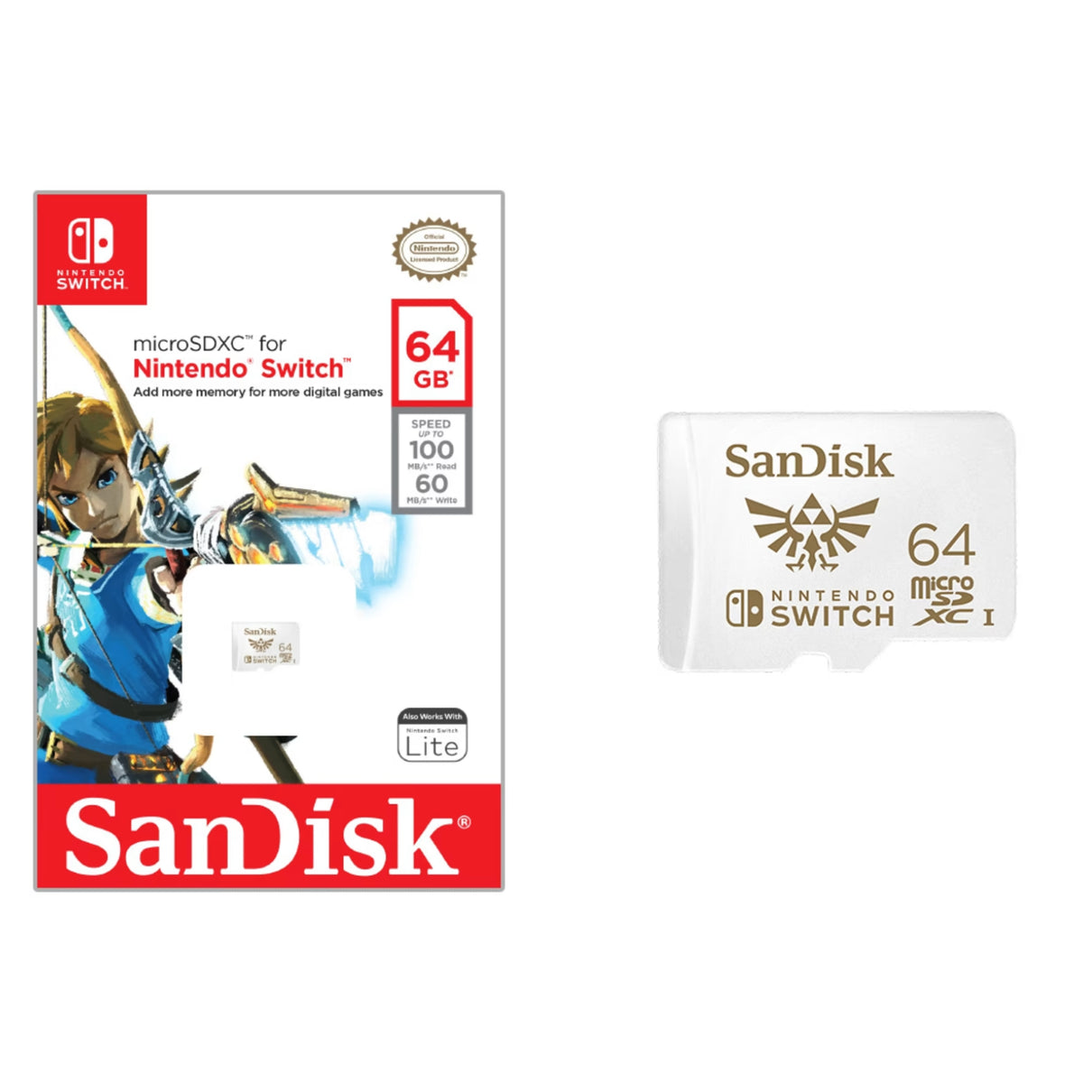 SanDisk Nintendo 64GB Micro SD Card SDXC 100MB/S Memory TF Card Nintendo Switch