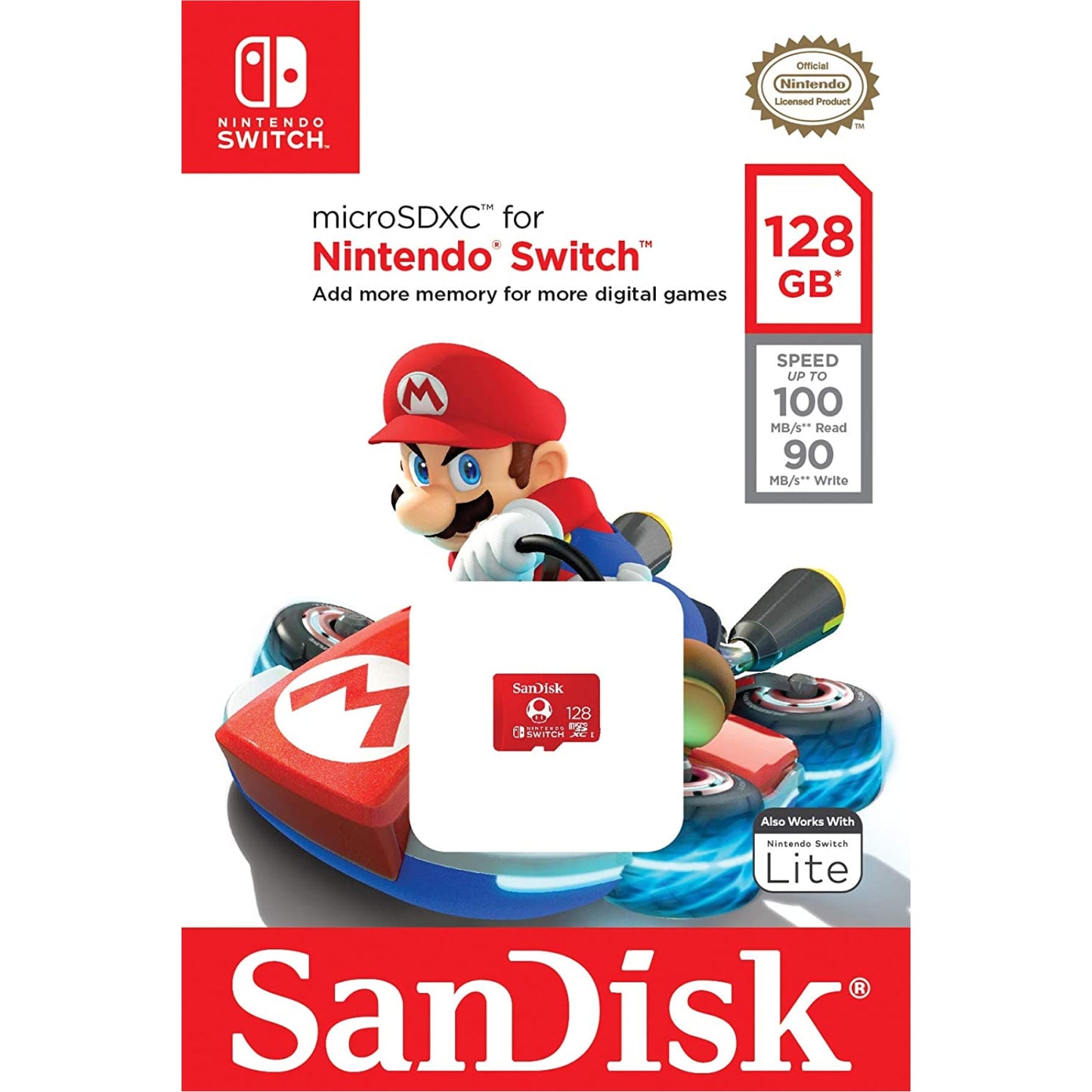 SanDisk Nintendo 128GB Micro SD Card SDXC 100MB/S Memory TF Card Nintendo Switch