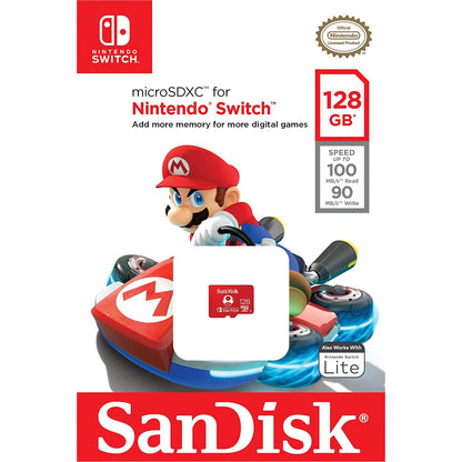 SanDisk Nintendo 128GB Micro SD Card SDXC 100MB/S Memory TF Card Nintendo Switch