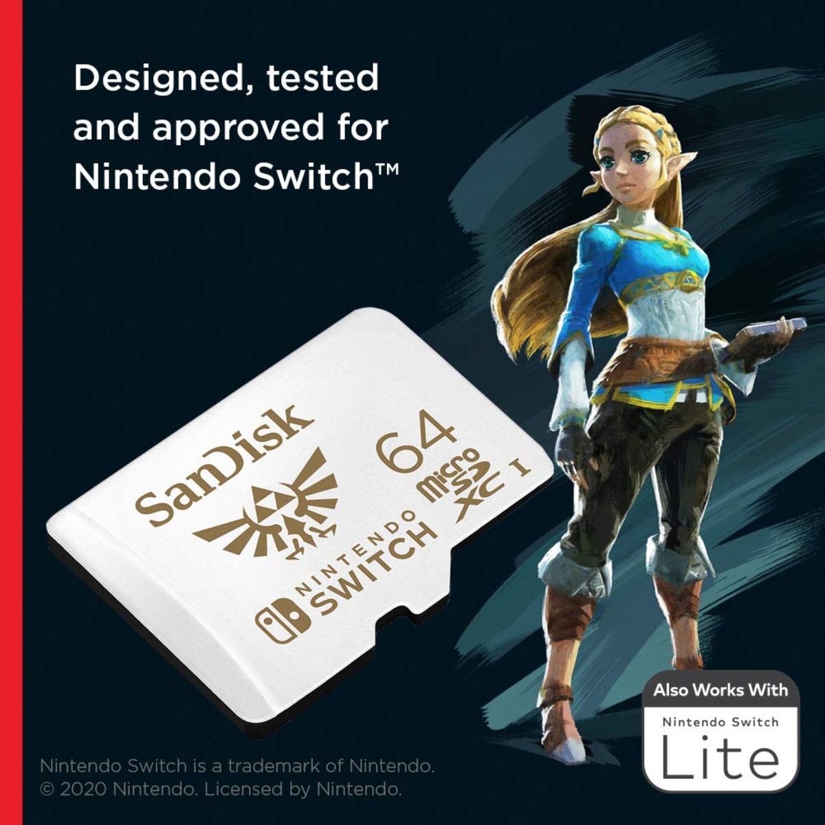 SanDisk Nintendo 64GB Micro SD Card SDXC 100MB/S Memory TF Card Nintendo Switch