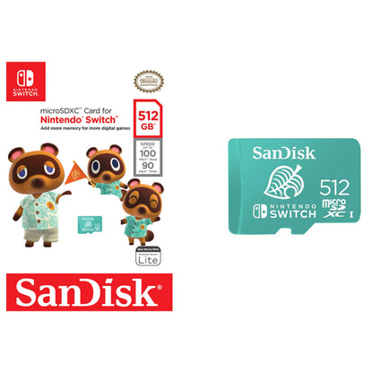SanDisk Nintendo 512GB Micro SD Card SDXC 100MB/S Memory TF Card Nintendo Switch