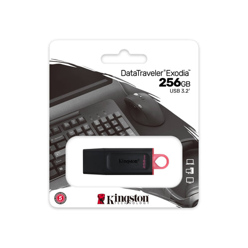 Kingston Data Traveler Exodia 256GB USB 3.2 Flash Drive Memory Stick Pen PC Mac