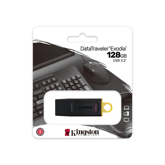 Kingston Data Traveler Exodia 128GB USB 3.2 Flash Drive Memory Stick Pen PC Mac