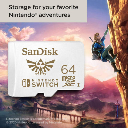SanDisk Nintendo 64GB Micro SD Card SDXC 100MB/S Memory TF Card Nintendo Switch