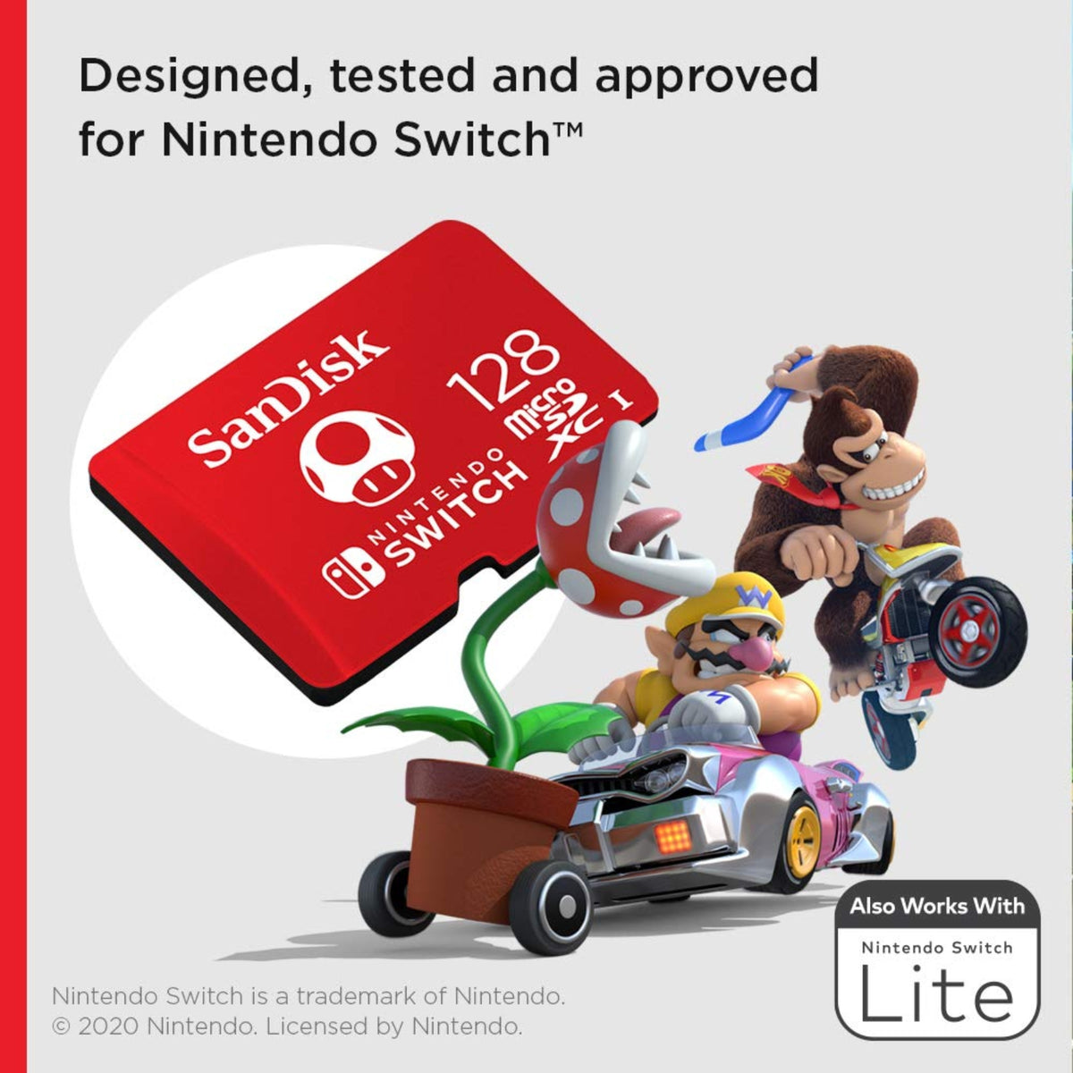 SanDisk Nintendo 128GB Micro SD Card SDXC 100MB/S Memory TF Card Nintendo Switch