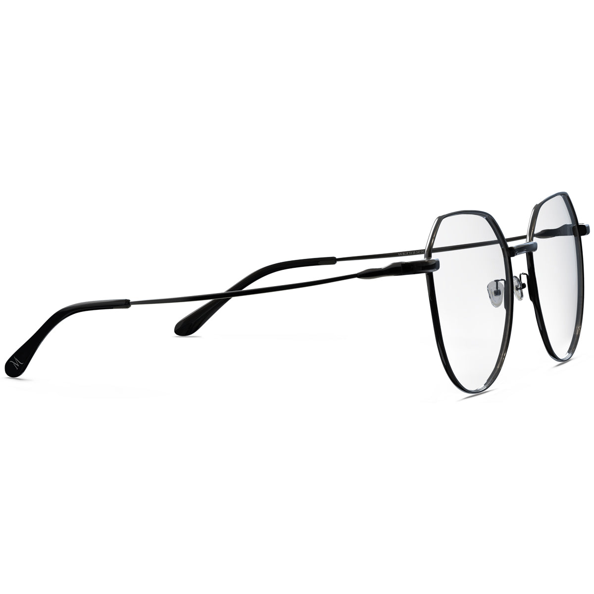 MANI VANCE Frankie Black Blue Light Blocking Computer Glasses Eye Protection