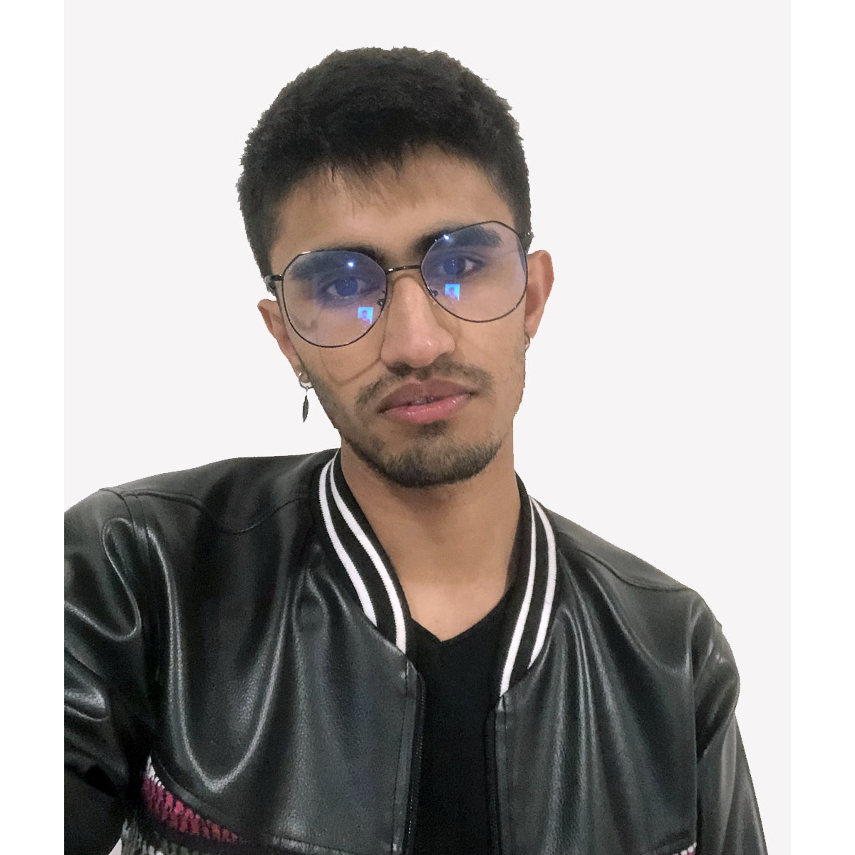 MANI VANCE Frankie Black Blue Light Blocking Computer Glasses Eye Protection