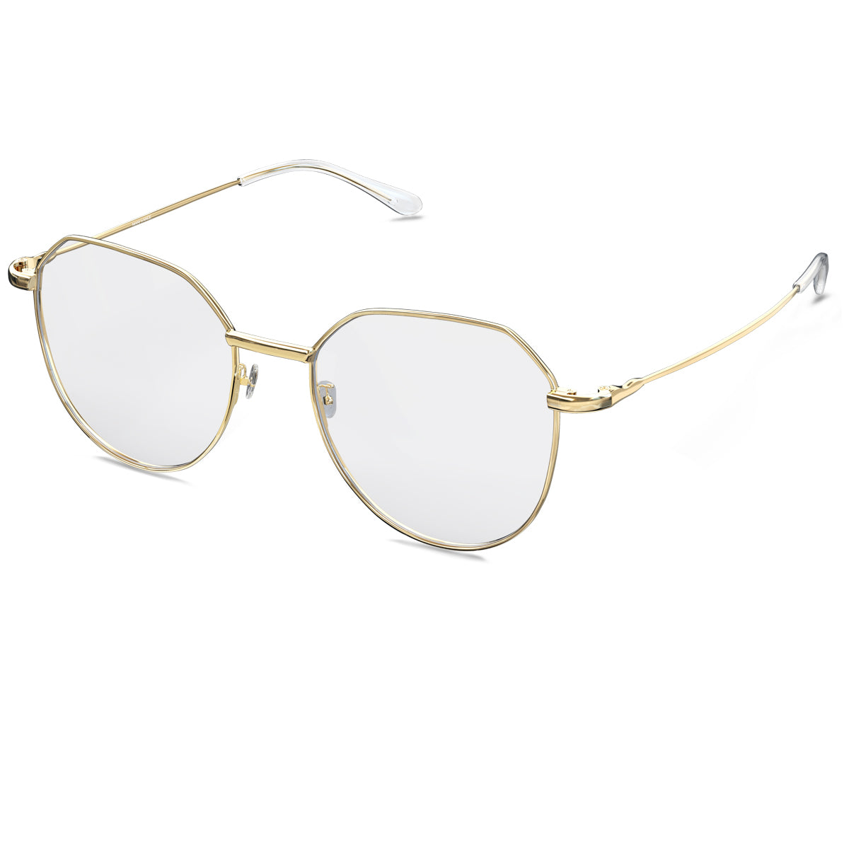MANI VANCE Alex Gold Blue Light Blocking Computer Glasses Eye Protection
