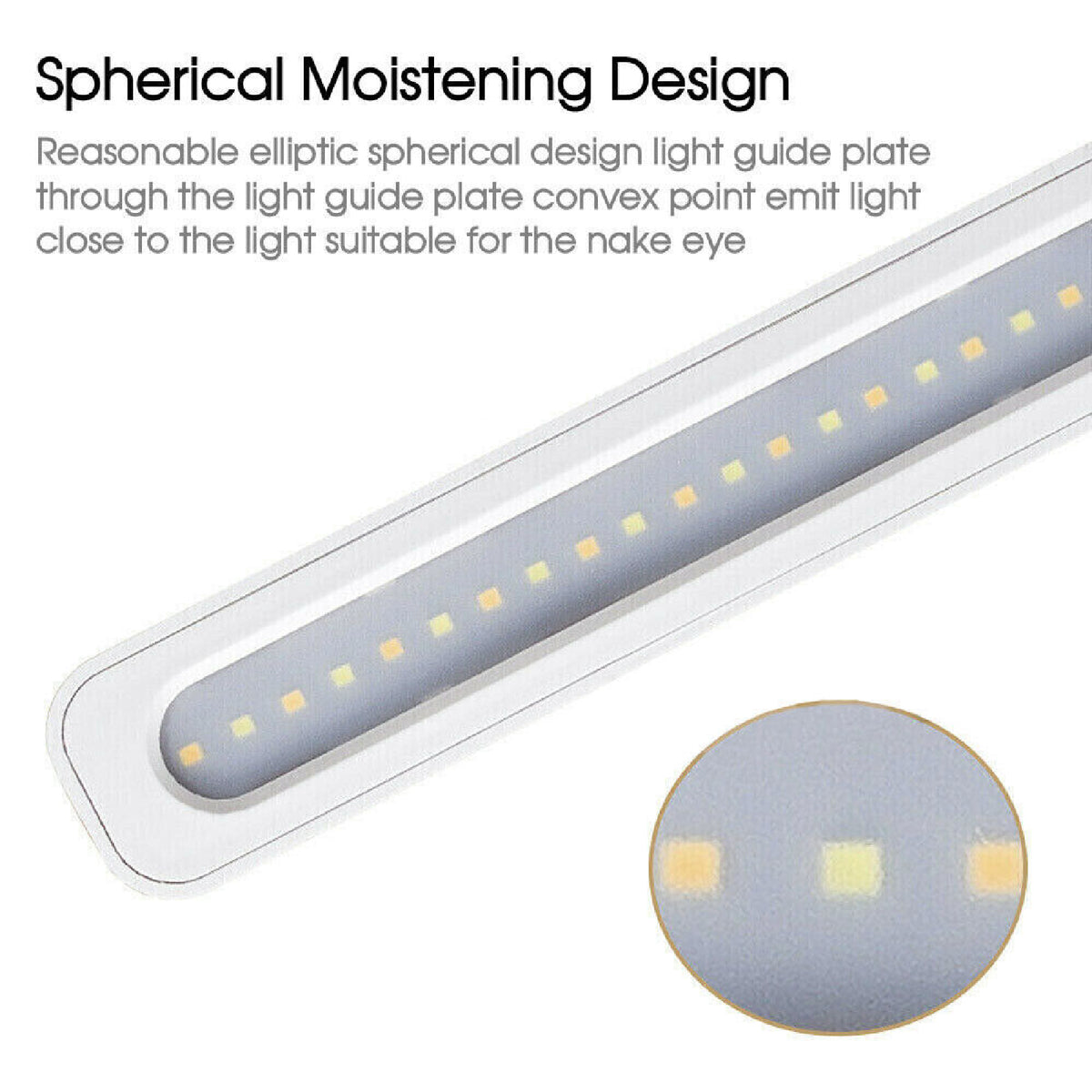 LED Desk Lamp Bedside Study Reading Table Mood Dimmable Light USB Rechargeable