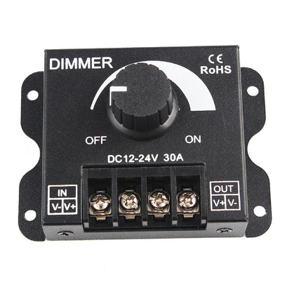 30A LED Switch Dimmer Controller DC 12V-24V Manual Operation For Strip Lights
