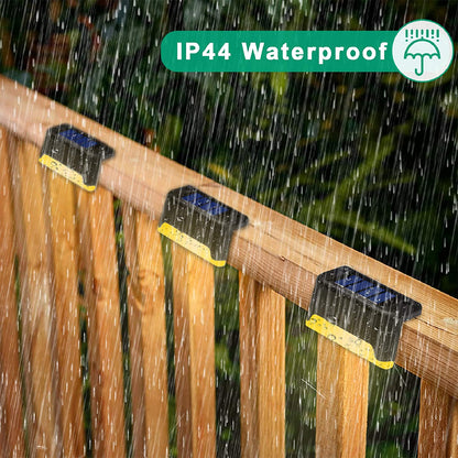 Solar LED Stairs Step Lights Garden Deck Patio Pathway Fence Lamp Outdoor