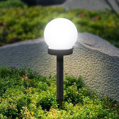 Solar LED Round Ball Light Garden Path Lawn Lamp Waterproof Outdoor