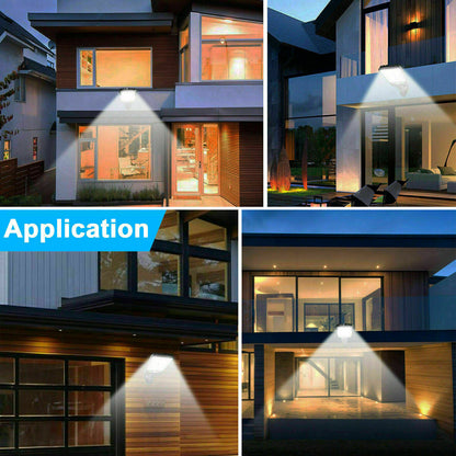 Solar Motion Sensor Flood LED Light Security Wall Yard Street Lamp Outdoor