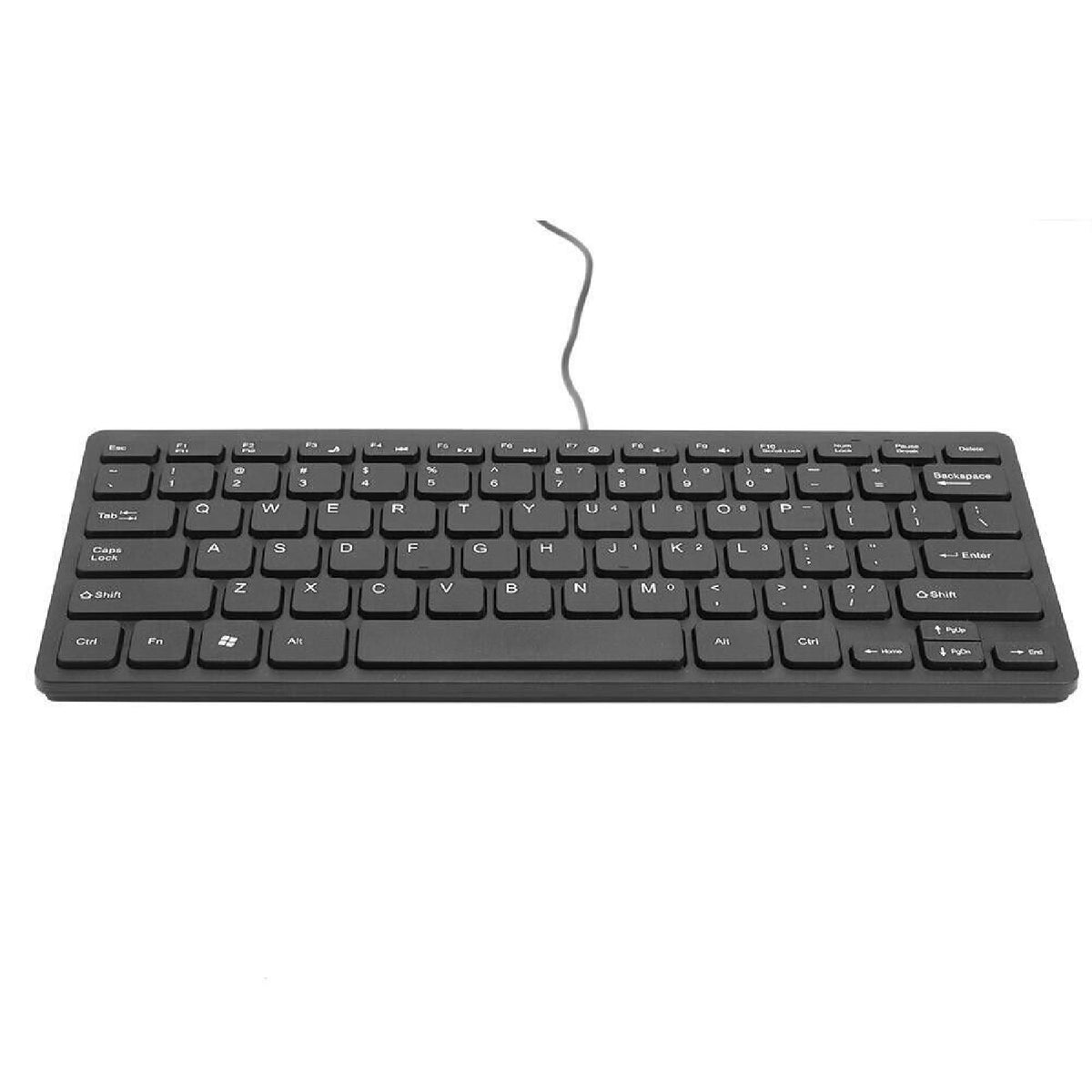 Super Slim Wired Keyboard K1000 USB Mini Multimedia Waterproof Keypad Universal