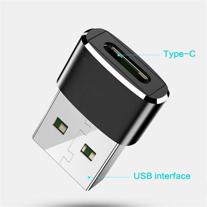 USB 3.0 Type A Male To Type C Female Fast Converter Port Adapter