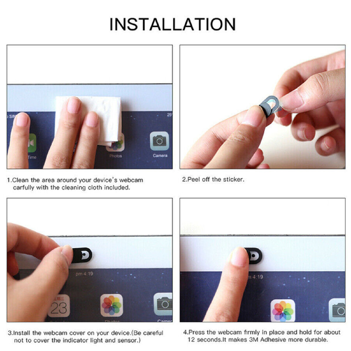 Ultra-Thin Webcam Slide Cover Laptop IPad Web Camera Cover Protection Privacy