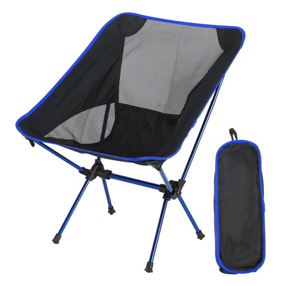 Portable Lightweight Folding Camping Chair Fishing Hiking Beach Seat W/ Bag