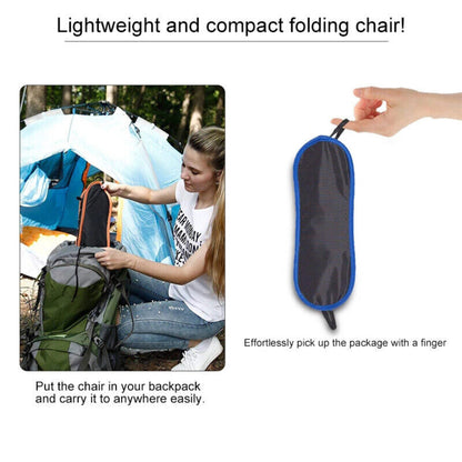Portable Lightweight Folding Camping Chair Fishing Hiking Beach Seat W/ Bag