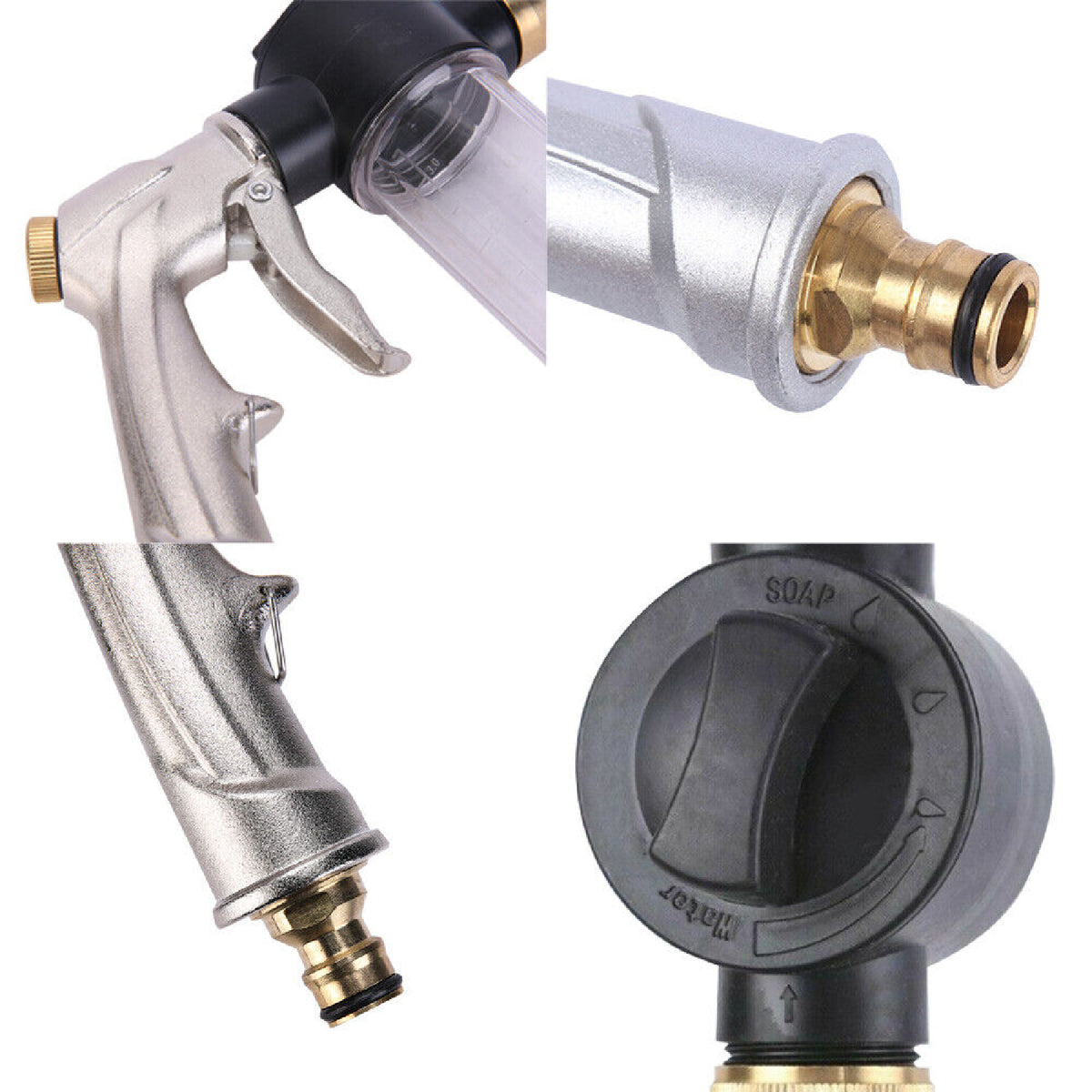 Car Wash Foam Gun High Pressure Water Soap Sprayer Lance Bottle Cleaning Kits