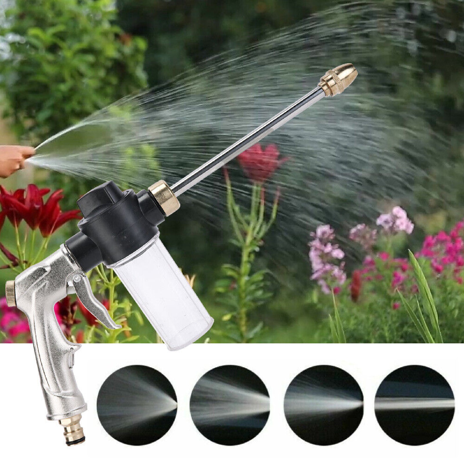 Car Wash Foam Gun High Pressure Water Soap Sprayer Lance Bottle Cleaning Kits