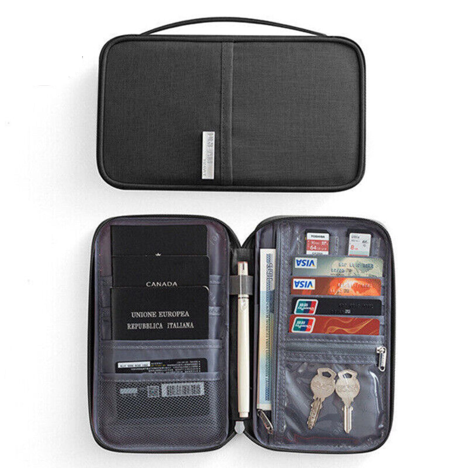 Waterproof Travel Passport Document Holder Wallet RFID Bag Family Case Organizer