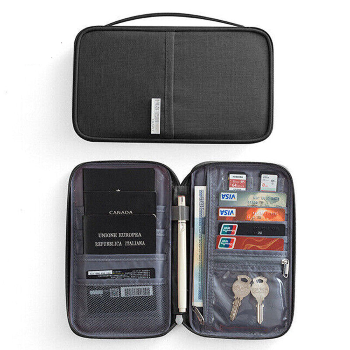 Waterproof Travel Passport Document Holder Wallet RFID Bag Family Case Organizer