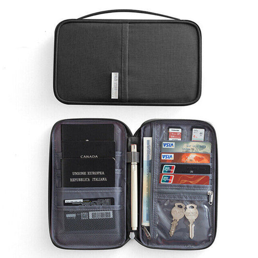 Waterproof Travel Passport Document Holder Wallet RFID Bag Family Case Organizer