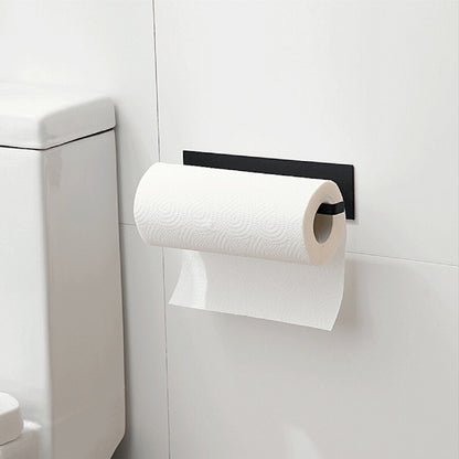 Paper Towel Holder Hanger Rack Under Cabinet Roll Cup Kitchen Shelf Organizer