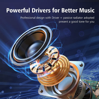 Portable Wireless Bluetooth Stereo Music Waterproof Boom Sound Speaker Universal