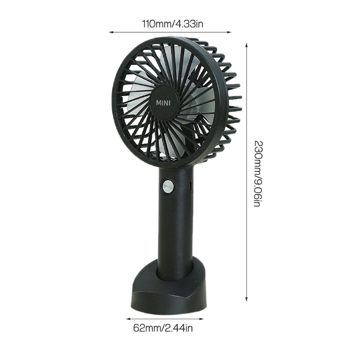 Portable Mini Hand-Held Handy Desk Fan Cooling Cooler USB Rechargeable 3 Speed