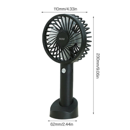 Portable Mini Hand-Held Handy Desk Fan Cooling Cooler USB Rechargeable 3 Speed