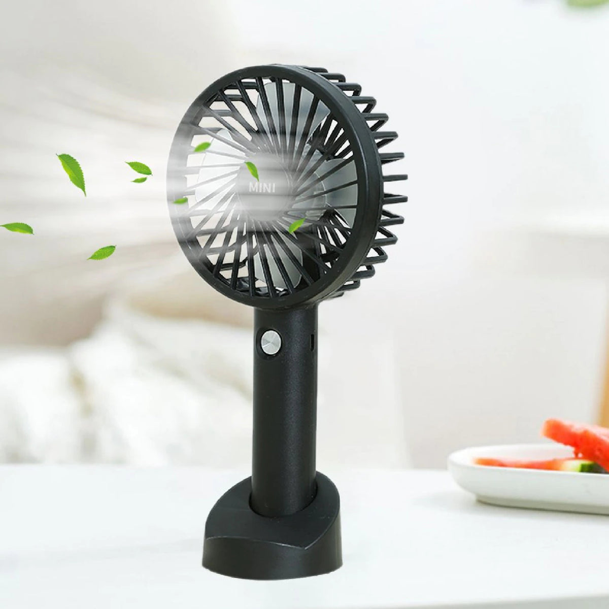Portable Mini Hand-Held Handy Desk Fan Cooling Cooler USB Rechargeable 3 Speed