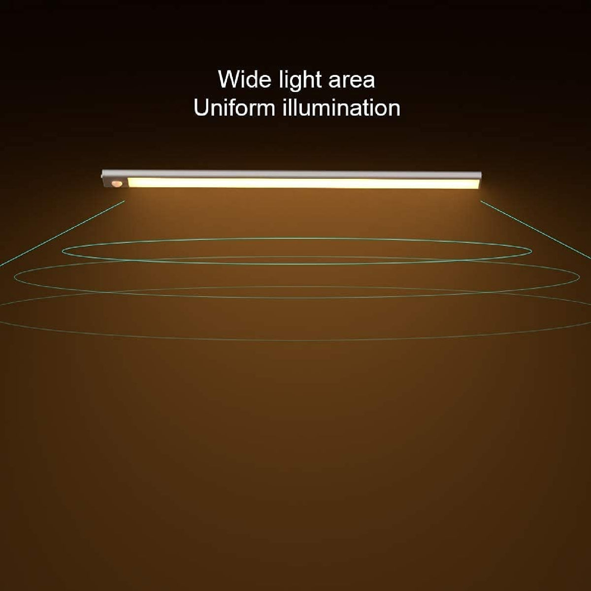 Rechargeable LED Motion Sensor Under Closet Light Magnetic Dimmable Lamp 80cm