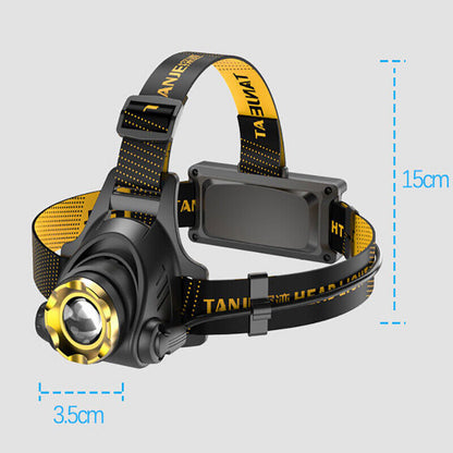 Waterproof LED Head Torch Headlight Camping Headlamp USB Rechargeable 12000000lm