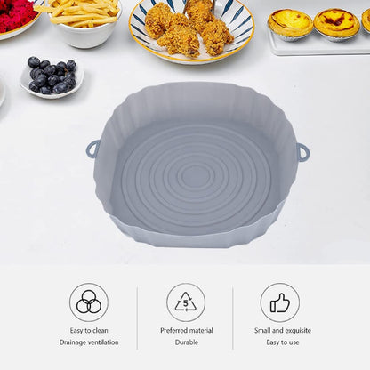 Reusable Non-Stick Baking Tray Air Fryer Silicone Pot Air Fryer Basket Liner