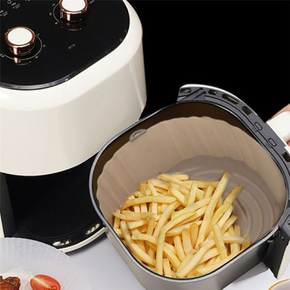 Reusable Non-Stick Baking Tray Air Fryer Silicone Pot Air Fryer Basket Liner