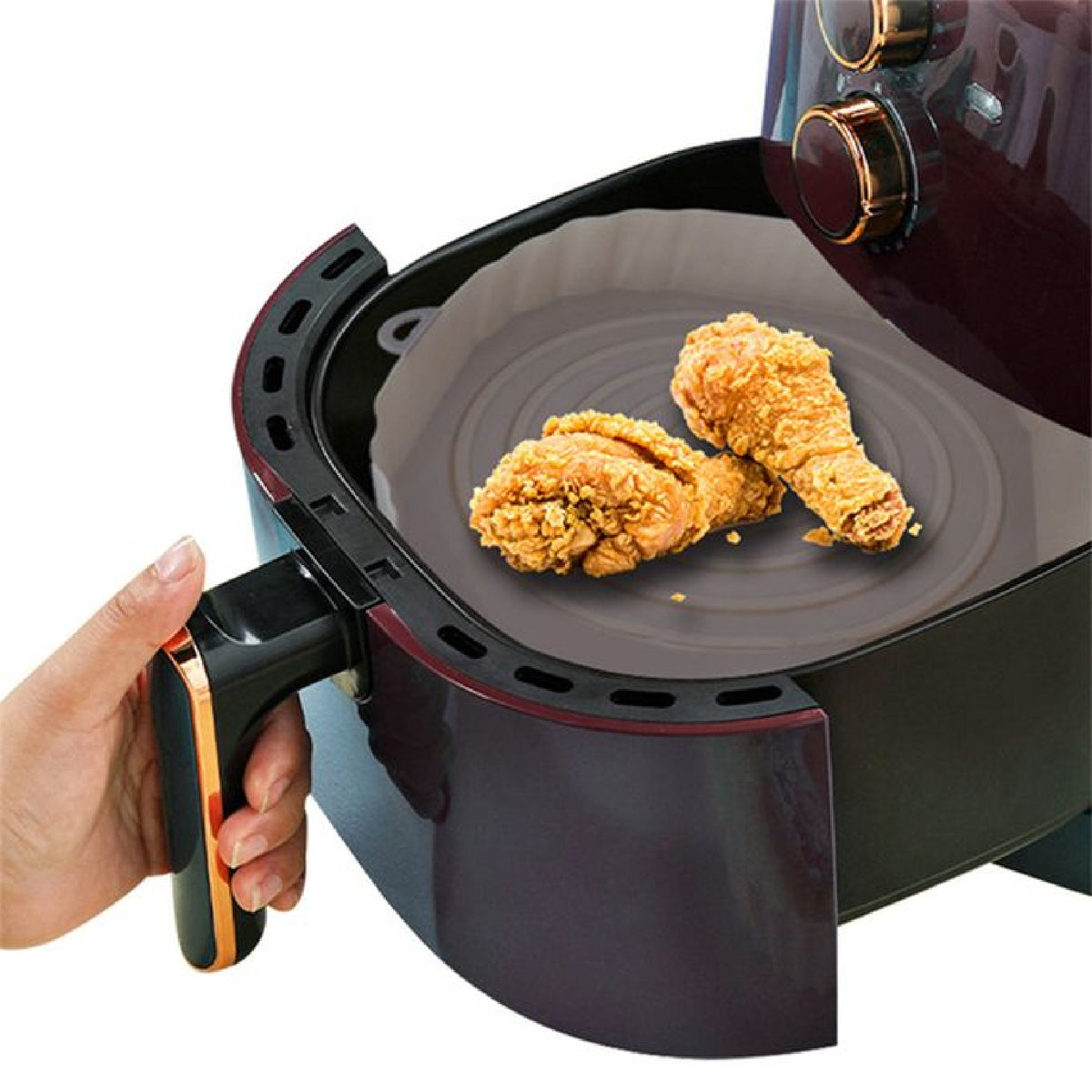 Reusable Non-Stick Baking Tray Air Fryer Silicone Pot Air Fryer Basket Liner