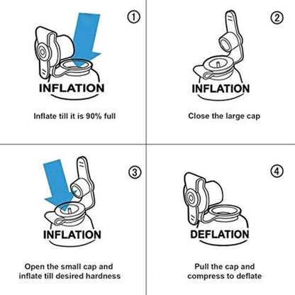 Inflatable Foot Rest Air Pillow Cushion Leg Footrest Relax Office Home Travel