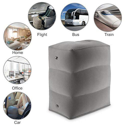 Inflatable Foot Rest Air Pillow Cushion Leg Footrest Relax Office Home Travel