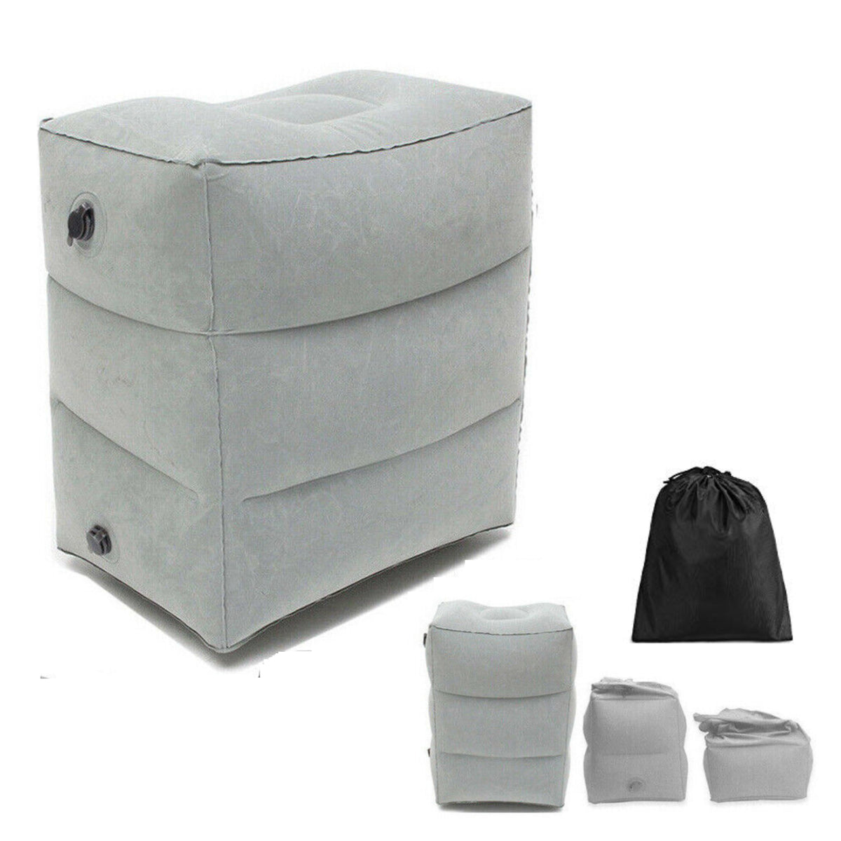Inflatable Foot Rest Air Pillow Cushion Leg Footrest Relax Office Home Travel