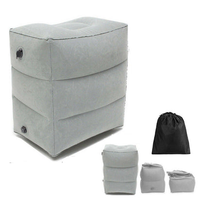Inflatable Foot Rest Air Pillow Cushion Leg Footrest Relax Office Home Travel
