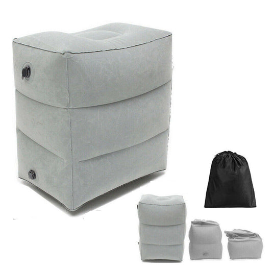 Inflatable Foot Rest Air Pillow Cushion Leg Footrest Relax Office Home Travel