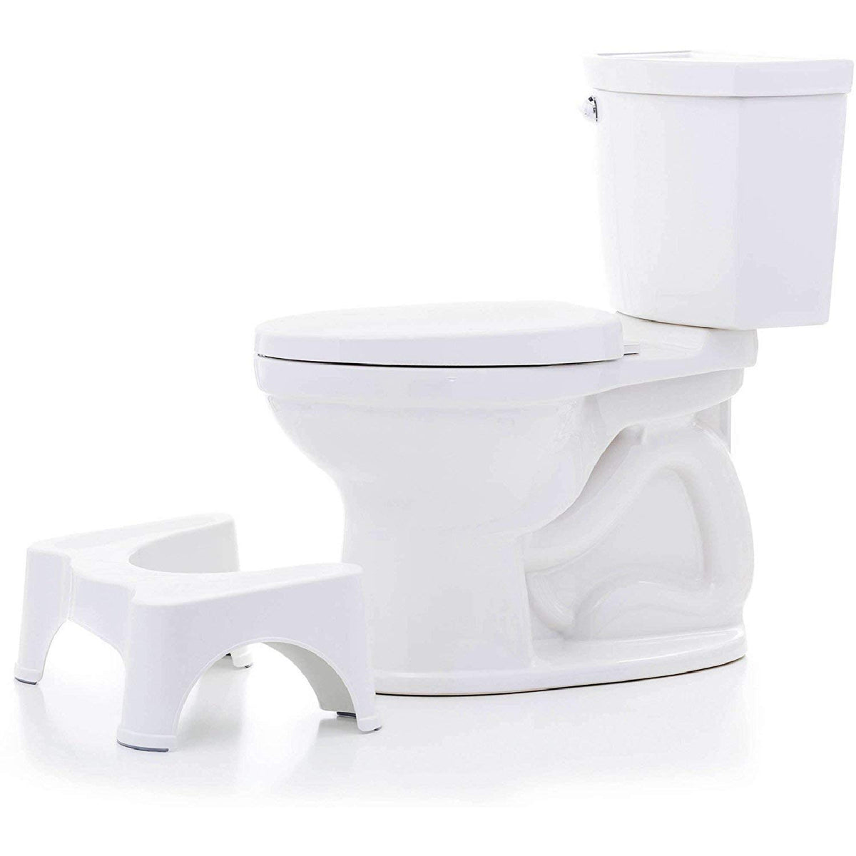 Non-Slip Toilet Step Stool Sit & Squat Squatty Potty Stool Eco Healthy Bathroom