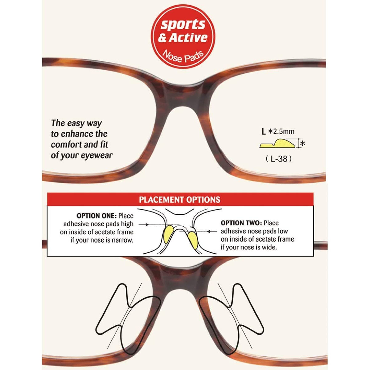 Anti-Slip Silicone Stick On Nose Pads For Eyeglass Sunglasses Glasses 6x