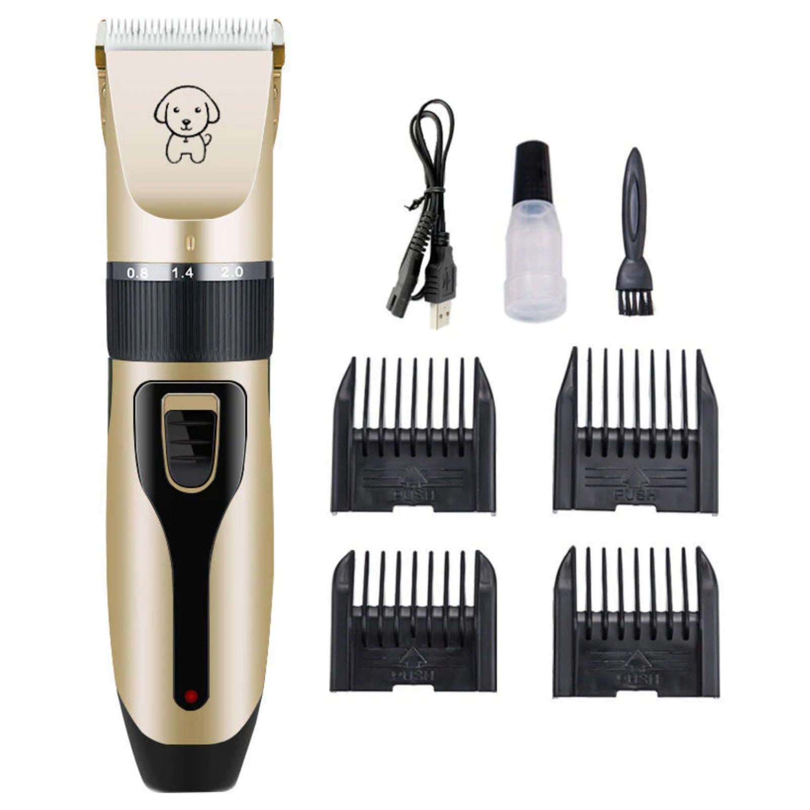 Cordless Electric Pet Clippers Dog Cat Wireless Hair Grooming Trimmer Shaver Kit