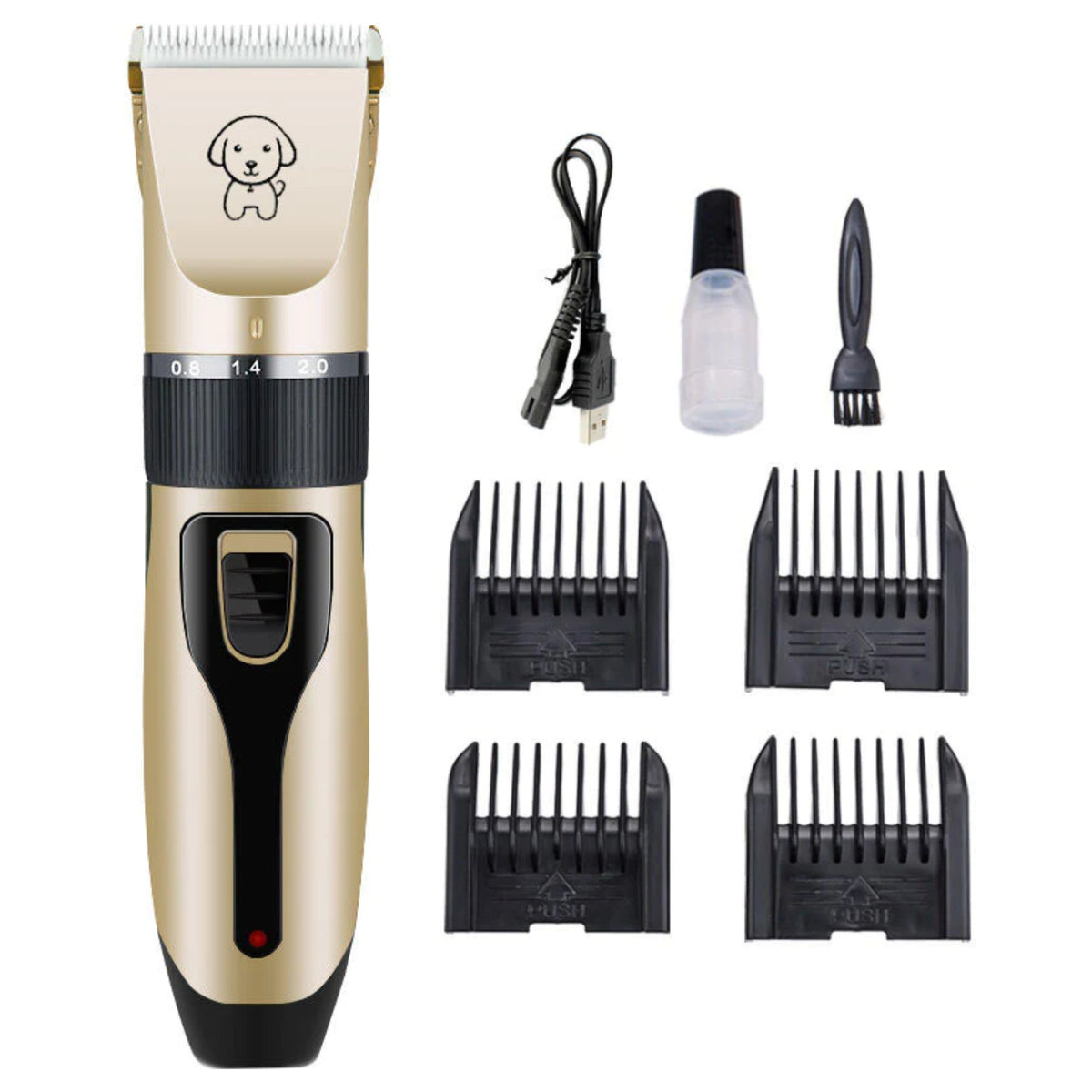 Cordless Electric Pet Clippers Dog Cat Wireless Hair Grooming Trimmer Shaver Kit